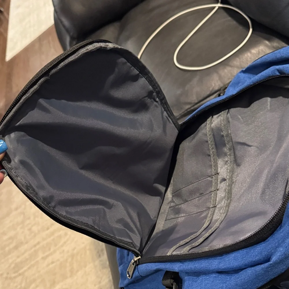 Cafele Blue Gamer Laptop Multimedia Backpack with built in USB. Never used.